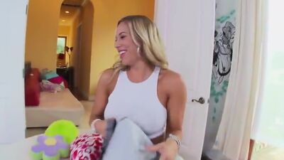 Cum craving Olivia Austin fucks hard for a load to swallow!