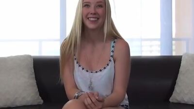 Samantha Rone on the casting couch.