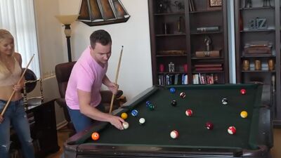 Stepmom Plays With Stepson's Cue Stick