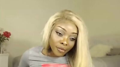 blonde ebony fingering her tight pussy