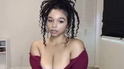 busty latina fingering her juicy hairy pussy