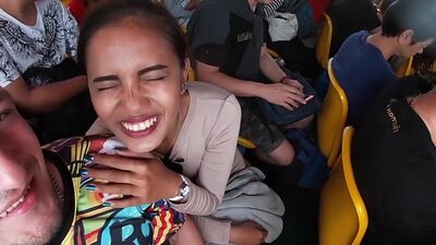 Amateur teen couple public sex on an island in Thailand