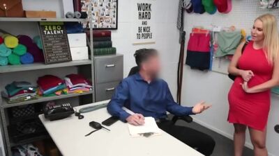 Sucked by former milf colleague who got busted for stealing