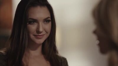 Busty shemale Casey Kisses licks n fuck her bfs big tits sis