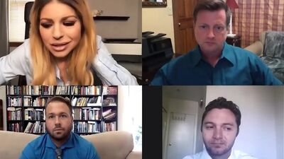 Huge tits employee Brooklyn Chase did not know it was a video chat