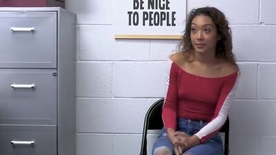 Officer Mike punished teen suspect Sarah, banging her anally hardcore