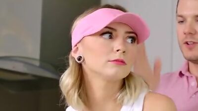 Chloe Temple wants to look like a golf pro but to get the best golf swing she needs her stepbro to fuck her creamy twat