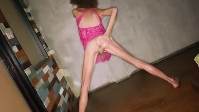 Naughty tranny Amelia fucked so hard in asshole by a perverted white client