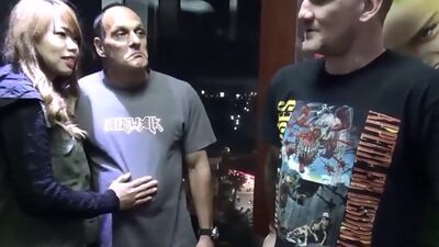 Cheating Asian MILF amateur could not get enough foreign cocks in her life