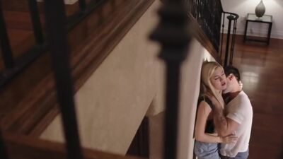 Blonde trans babe licked and ass fucked by her boyfriend