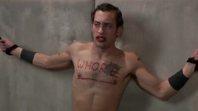 Bound man is used and fucked by TS