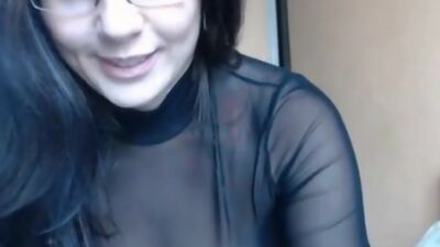 Busty Teacher bends over and shows pussy
