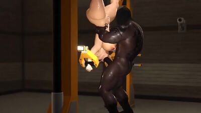 Sexy blonde loves a hard fucking in restraints