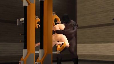 Sexy blonde loves a hard fucking in restraints