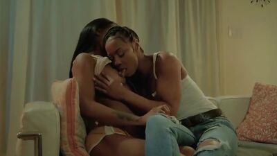 Hot ebony teen lesbians Misty Stone and Sizi Sev tasting fresh dark pussies