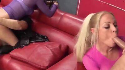 Babe eats cum from pussy