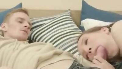 Soft teasing blowjob and real hot riding coed