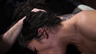 Guy fucked hard perverted homeless MILF after she seduced him and used him