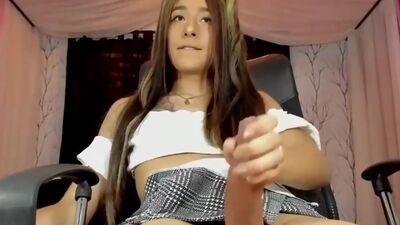 Horse Sized Shaft Teen Latina Tgirl Jerking Off On Webcam Live Part 3