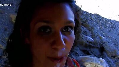 She got fucked in the face in the cave