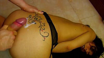 Fucked hard in the ass in the kitchen