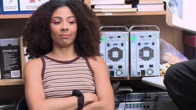 Suspect is a young, white adolescent female with black hair. The Loss Prevention Officer notices that the suspect leaves the store wearing a different pair of shoes than she walked in with