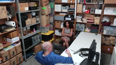 Suspect is a young, white adolescent female with black hair. The Loss Prevention Officer notices that the suspect leaves the store wearing a different pair of shoes than she walked in with