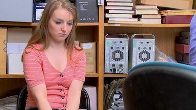 Suspect is a young, white adolescent female. Items have been reported missing, but they cannot be found. She is escorted to the back office and interrogated