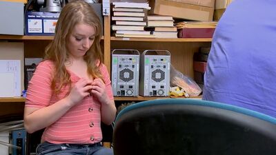 Suspect is a young, white adolescent female. Items have been reported missing, but they cannot be found. She is escorted to the back office and interrogated