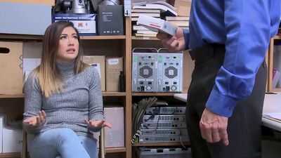 Suspect is an adolescent, Asian female. She has been observed shoplifting on store premises and is detained for interrogation by the Loss Prevention Officer