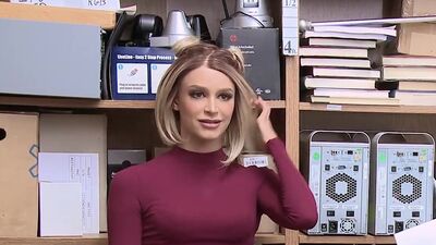 Suspect is a blonde woman who was observed stealing goods and hiding them on her person