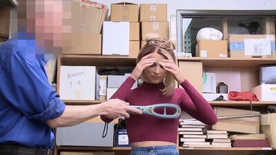 Suspect is a blonde woman who was observed stealing goods and hiding them on her person