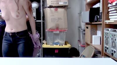 White, adolescent female is suspected to have stolen goods from the adult section of the store. Method used is classic dressing room theft