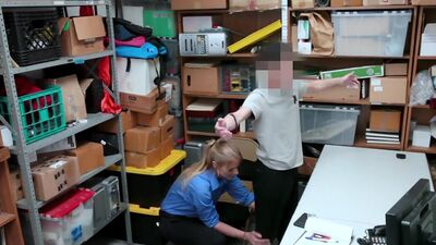 White male suspect taken into custody on suspicion of theft. LP officer questioned the suspect and discovered prior shoplifting charges on his record