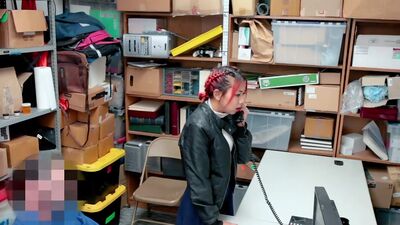 Young suspect was caught stealing and called their mother for help. Mother then came to LP office and coerced the officer into giving the suspect a much lighter sentence