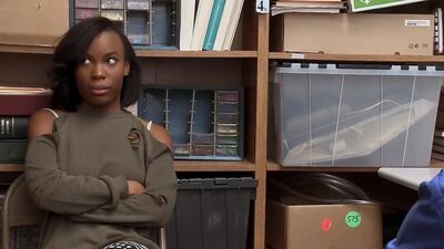 Black suspect was profiled and taken to LP office for questioning. An escape was attempted. Suspect was then remanded and strip searched