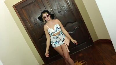 Freckled Teen Tryout