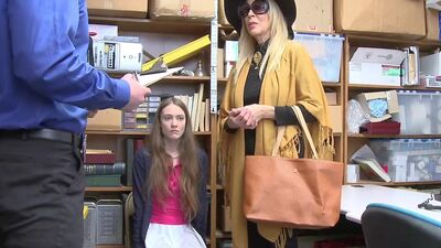 Suspects grandmother was called to LP office in hopes of clearing matters up. While argument occurred, grandmother herself dropped stolen merchandise from her person