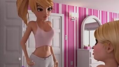 Petite cute teen futanari brutally anal fucked!