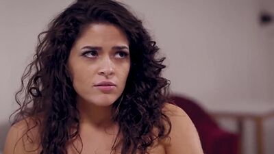 Paige Owens tight pussy fucked from behind with a strap on