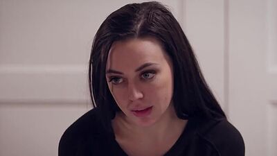 Paige Owens tight pussy fucked from behind with a strap on