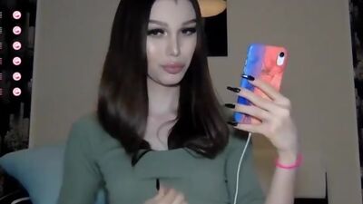 Kinky Hot TGirl Russian Sissy on Webcam Part 3