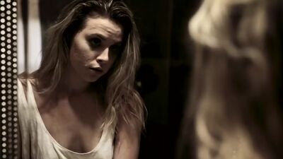 Dirty dude fucking a hot blonde homeless teen Aubrey Sinclair roughly