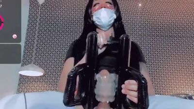 Amazing TBabe Kate Yoshi Jerking Off on Webcam 2