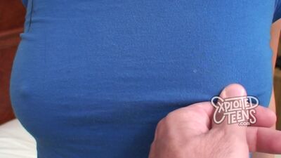 Petite 95lb raven-haired 18 yr old makes her debut porn