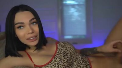 Steamy Hot T-Girl Iammery Teasing on Webcam
