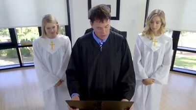 Stepsister teen Haley Reed violated by her sinner bro during choir practise