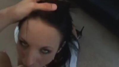 AMWF Alektra Blue USA Girl Green Eyes Pretty Belly Piercing Sex Chinese Guy