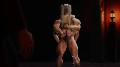 Sexy hot blonde gets fucked by big man in a medieval castle