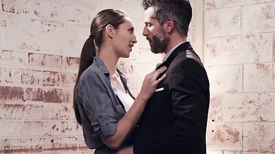 Pervy boss gets to fuck his hot secretary Bella Rolland